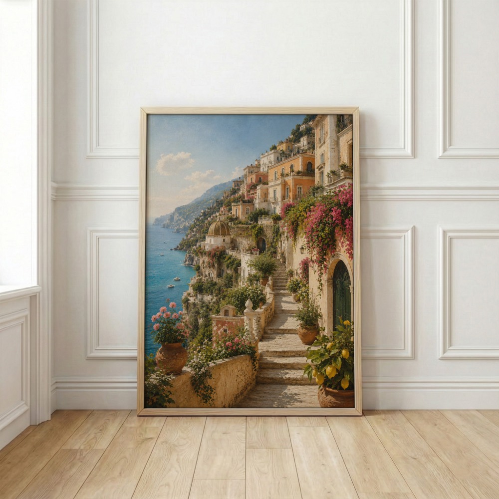 Amalfi Kıyısı Duvar Tablosu