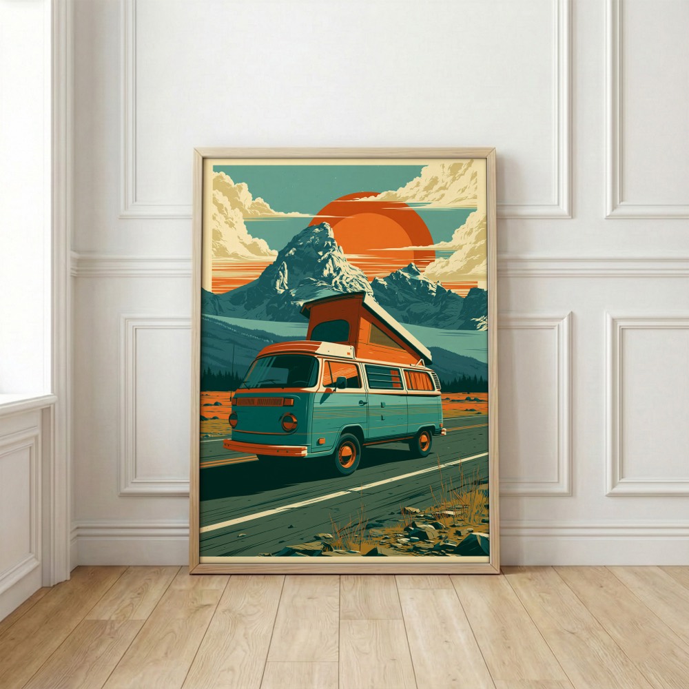 Karavan Temalı Tablo